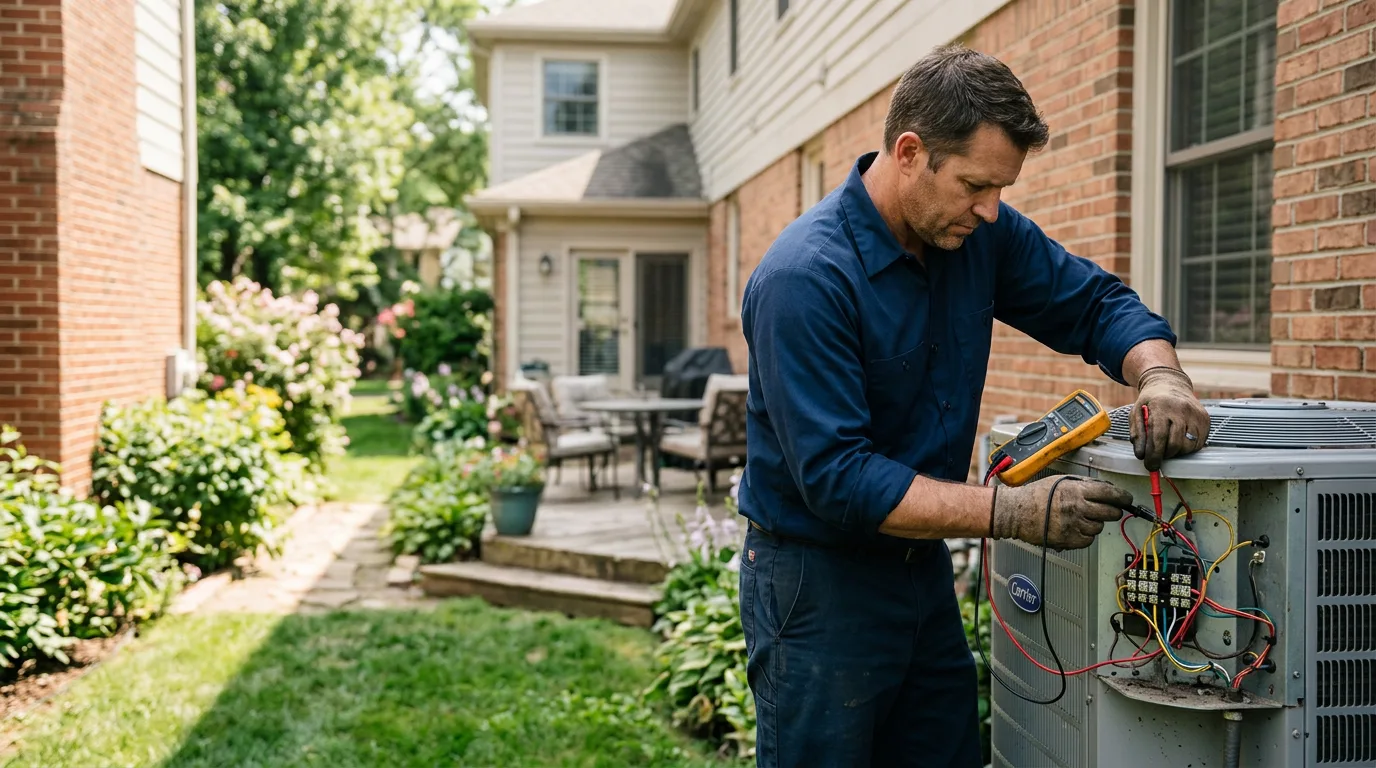HVAC technician working near Algona, IA